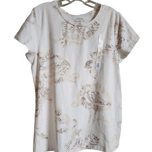 Sonoma Jewel Neck Vintage Top in Size XLarge Like New - Picture 2 of 6